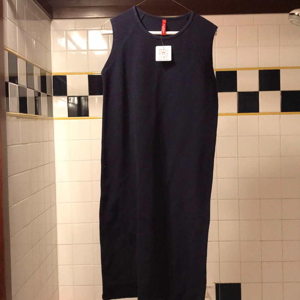 Hana Anderson sun dress navy size small